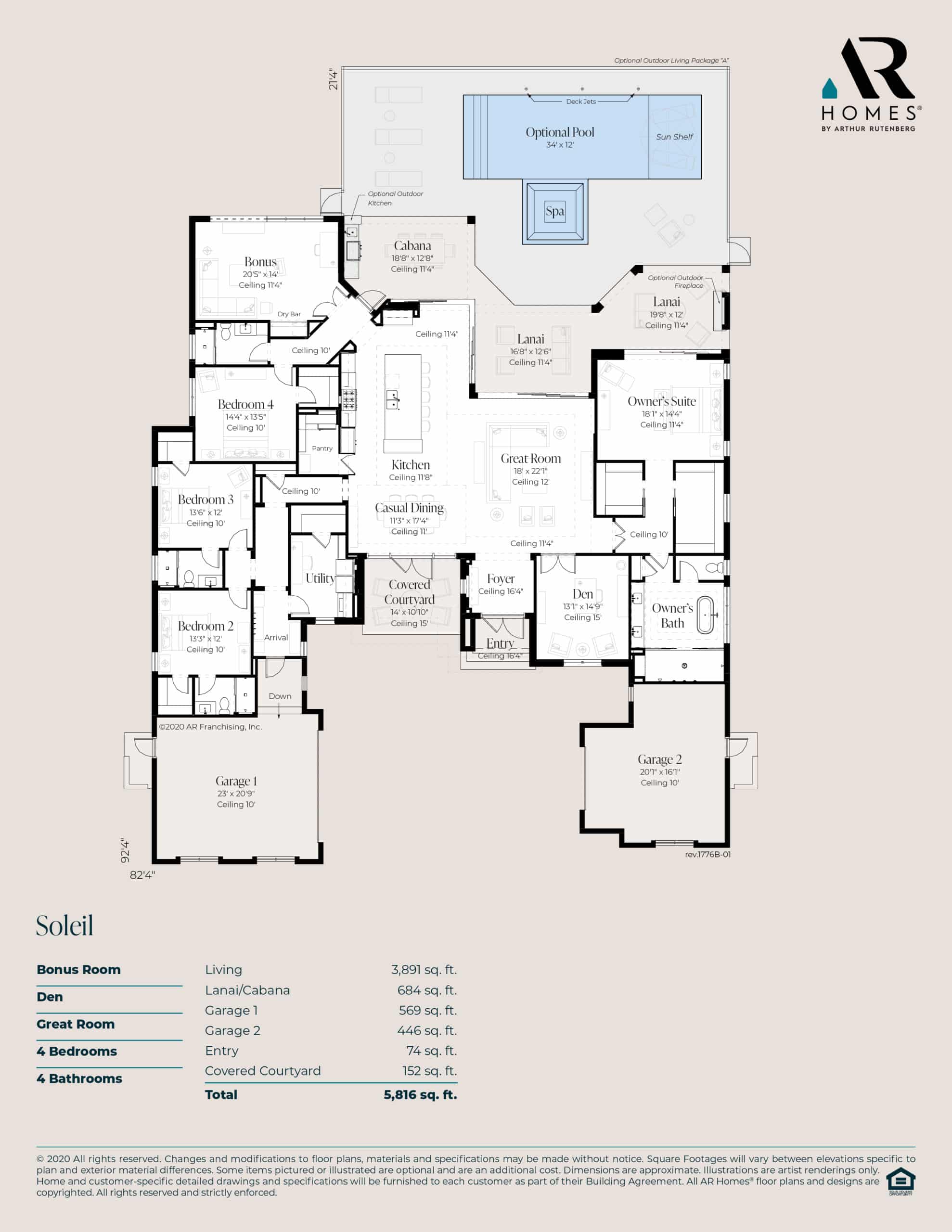 The Soleil Plan | AR Homes®