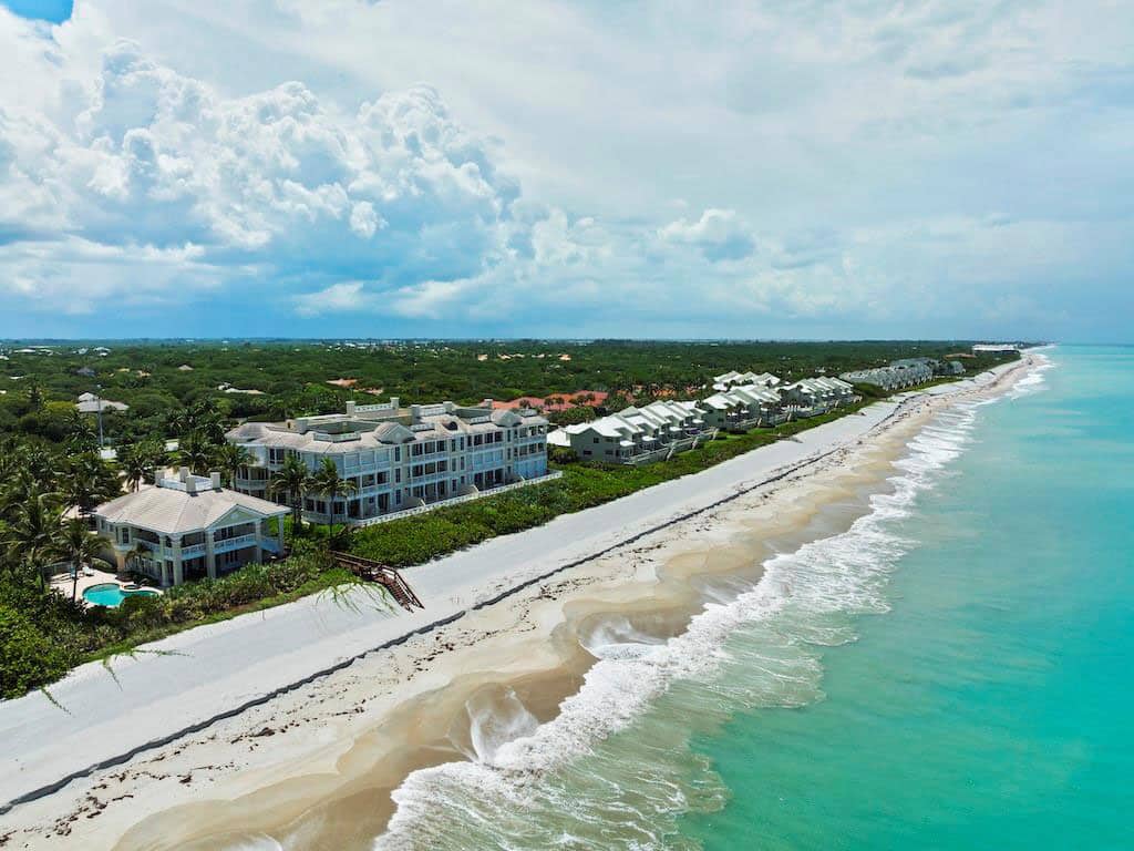 Sea Colony - Indian River Shore and Vero Beach Custom Home Builders beach-aerial