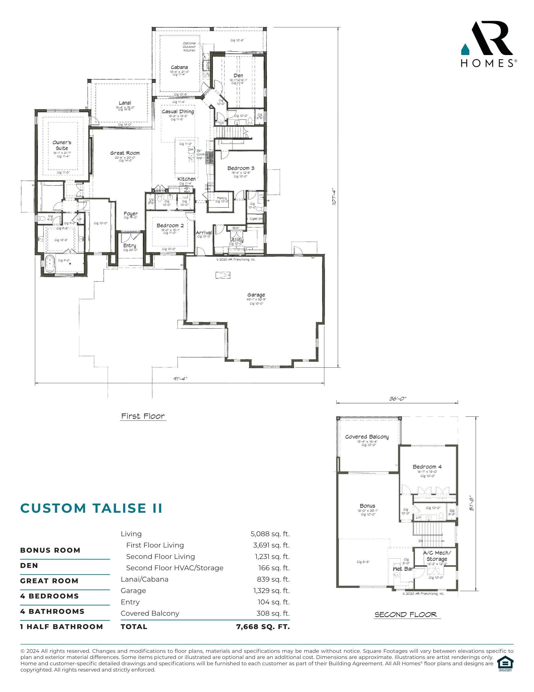 Custom Talise II Floor Plan