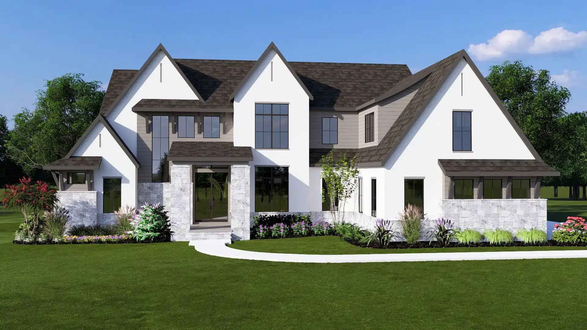 BC93 Custom Obsidian Model Home at Cheval - Elevation D